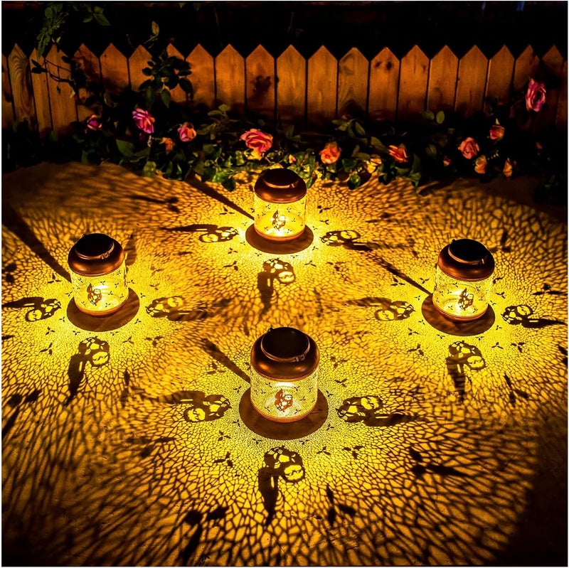 EZTZEN 2 Pack Sloth Solar Lanterns Outdoor Waterproof Hanging Solar Lights Sloth Gifts for Women Men Mom Metal Decorative LED Outdoor Lanterns for Patio, Lawn, Landscape, Garden Decor, Yard Decorations - Image 3